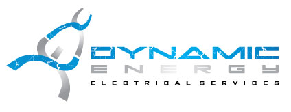 Dynamic Electrical Services Logo as part of the header. This logo contains link to the dynamicenergyelec home page.